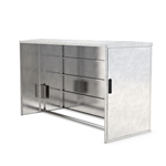 Fietskluis Z1E extentie set 850x1250x2050 (BxHxD)